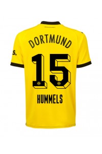 Borussia Dortmund Mats Hummels #15 Jalkapallovaatteet Kotipaita 2023-24 Lyhythihainen